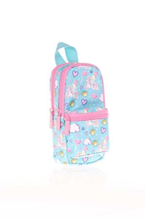 Kaukko Nature Junior Bag Kalem Çantası Unicorn Balloon K2424