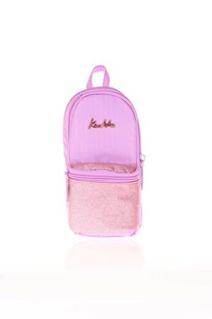 Kaukko Magical Junior Bag Kalem Çantası Simli Lila K2477