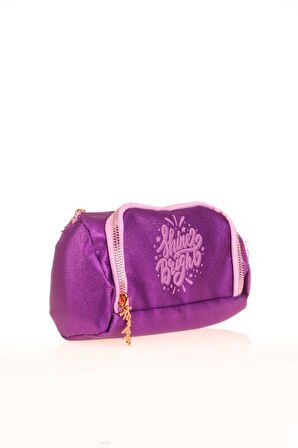 Kaukko Sparkle Plump Kalem Çantası Grape K2551