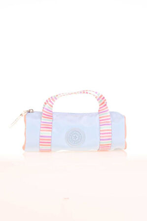 Kaukko Travel Double Stripe Kalem Çantası Blue K2598