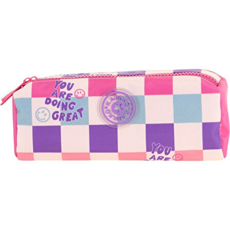 Kaukko Nature Soft Dual Kalem Çantası (pınk Art)