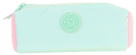 Kaukko İki Bölmeli Kız Çocuk Okul Kalem Çantası - Su Yeşili Pembe - K2737