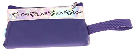 Kaukko Mirror Cüzdan Tipi Tek Bölmeli Kız Çocuk Okul Kalemliği - Lacivert - K2754