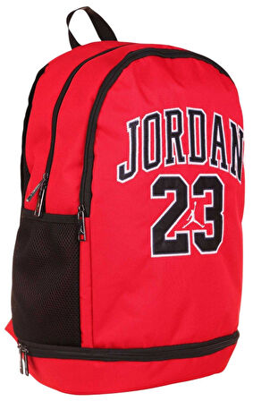 Jordan Air Chicago Kırmızı Üç Gözlü Jordan 23 Yazılı  Okul ve Günlük Sırt Çantası - Kız - Q3134