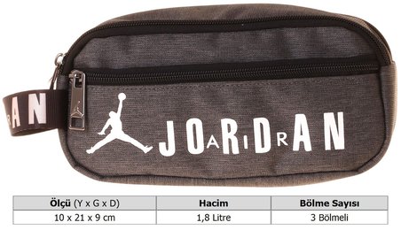 Jordan Air Cleveland Grey Erkek Çocuk Gri Kalemlik/Kalem Kutusu - Q3171