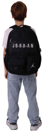 Jordan Air Beş Bölmeli Brooklyn Black Siyah Erkek Çocuk Günlük ve Okul Sırt Çantası - Q3180