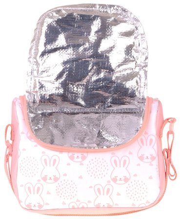 CalaCilo Pleasant Kız Çocuk Kedi Baskılı Pembe Isı Yalıtımlı Okul Beslenme Çantası - C4051
