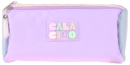 CalaCilo Kız Çocuk Virgo Yeşil Lila Renkli İki Bölmeli Kalem Çantası Okul Kalemliği - C4094
