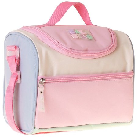 CalaCilo Kız Çocuk Scales Pembe Yeşil Renkli Isı Yalıtımlı Okul Beslenme Çantası (Pembe - Yeşil) - C4096