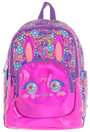 Kaukko Kids Tavşan Şekilli Kız Çocuk Dört Gözlü Okul Çantası - L5220