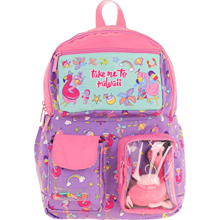 Kaukko Kıds Sırt Çantası (plush Flamıngo)