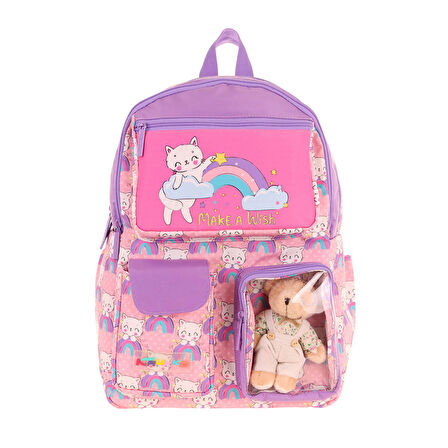 Kaukko Kids Sırt Çantası Plush Cat L5241