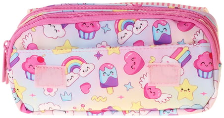 Kaukko Kids Taşıma Askılı Kız Çocuk Dondurma Desenli Şık Kalem Çantası (Pembe) - L5285