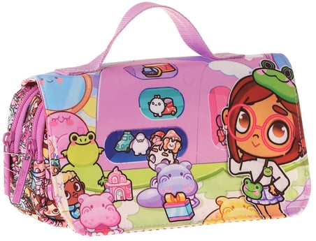 Kaukko Kids Taşıma Askılı Kız Çocuk Nagy Baskılı Şık Kalem Çantası (Pembe) - L5335