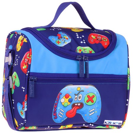 Kaukko Kids Erkek Çocuk Good Game Baskılı Isı Yalıtımlı Okul Beslenme Çantası (Lacivert - Kırmızı) - L5390
