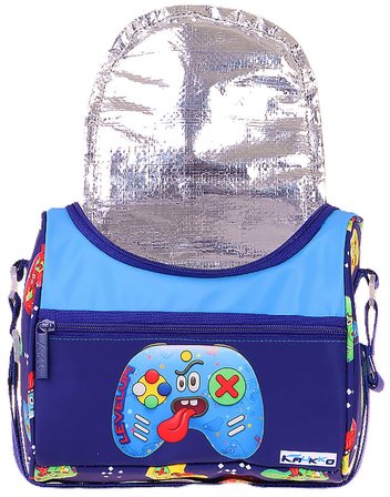 Kaukko Kids Erkek Çocuk Good Game Baskılı Isı Yalıtımlı Okul Beslenme Çantası (Lacivert - Kırmızı) - L5390