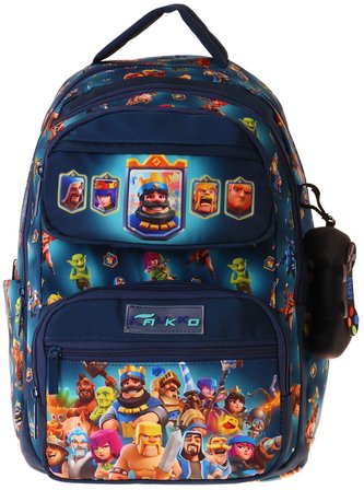 Kaukko Kids Beş Bölmeli Erkek Çocuk Boom Baskılı Lacivert İlkokul Okul Sırt Çantası - L5419