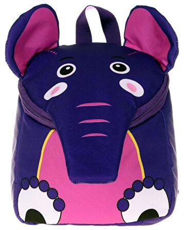 Kaukko Kids Love Purple Elephant Anaokul Çantası V6024