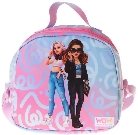 Wow Generation Wonderful Baskılı Pembe - Turkuaz Renkli Kız Çocuk Isı Yalıtımlı Okul Beslenme Çantası - W6070