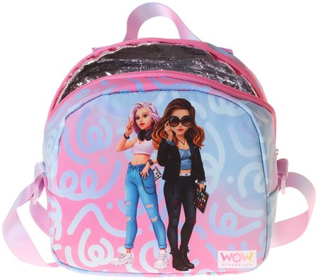 Wow Generation Wonderful Baskılı Pembe - Turkuaz Renkli Kız Çocuk Isı Yalıtımlı Okul Beslenme Çantası - W6070