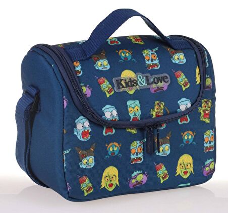 Kaukko Kids&Love Lacivert Zombie Beslenme Çantası -Erkek Çocuk
