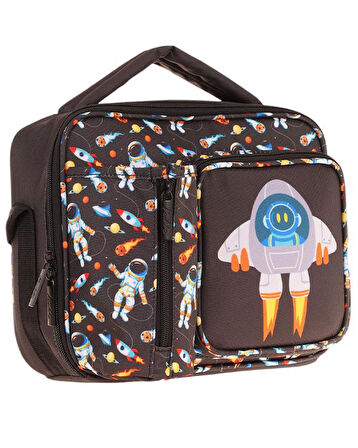 Kaukko Kids 3D Roket Desenli Üç Bölmeli Beslenme Çantası L7264
