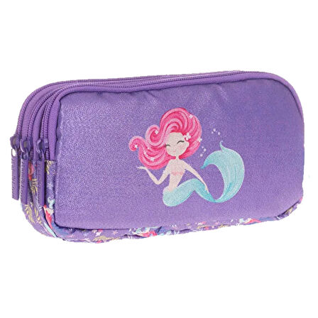 Kaukko Kids&Love 3 Bölmeli Kalem Çantası Layer Mermaid L8111