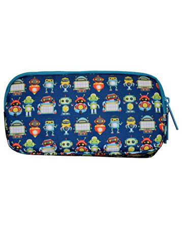 Kaukko Kids Love 3 Bölmeli Kalem Çantası Sweet Robot L8130