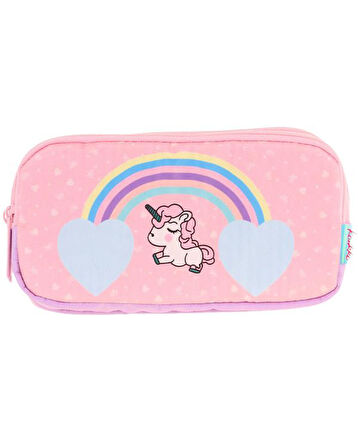 Kaukko Kids 3 Bölmeli Kalem Çantası Magic Rainbow L8212