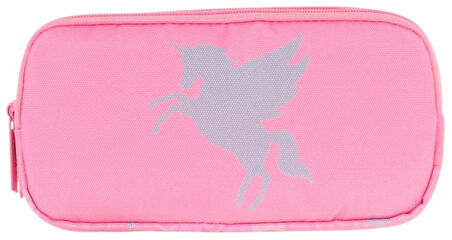 Kaukko Kids Üç Bölmeli Pembe, Unicorn, Kız Çocuk Okul Kalem Çantası - L8218