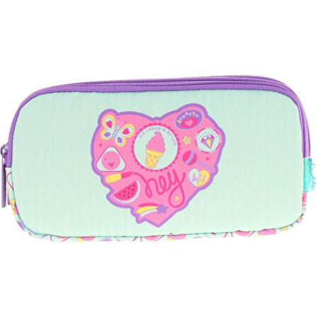 Kaukko Kıds 3 Bölmeli Kalem Çantası (paterned Candy)