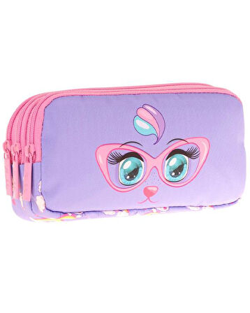 Kaukko Kids 3 Bölmeli Kalem Çantası Toys Cat L8236