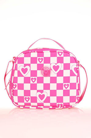 Kaukko Nature Soft Beslenme Çantası Pink Heart K9017