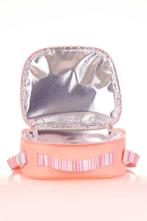 Kaukko Double Stripe Beslenme Çantası Salmon K9041