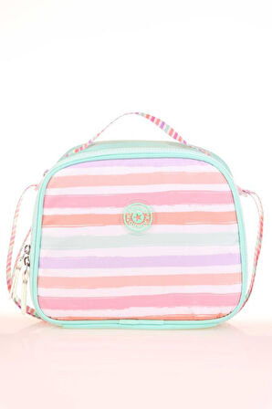 Kaukko Double Stripe Beslenme Çantası Mint K9042