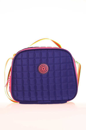 Kaukko Quilted Beslenme Çantası Navy Blue K9048