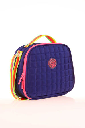 Kaukko Quilted Beslenme Çantası Navy Blue K9048