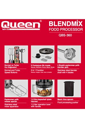 Blendmix Pro Casablanca Blender Set (qbs-360cb)