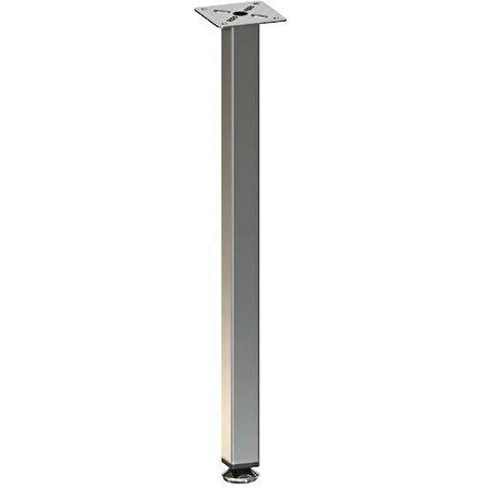 Sehpa Ayağı 13.125 - 25*25mm (4 Adet) Metalik Gri