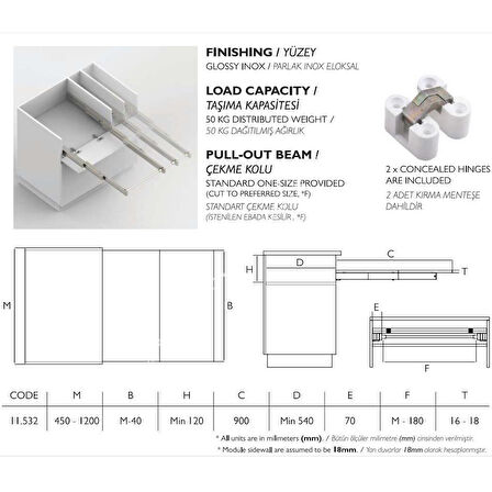 Çekmeceden Açılır Masa Mekanizması