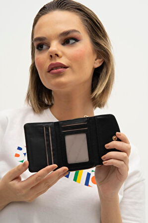 United Colors of Benetton Kadın Cüzdan BNT 1245 - Siyah