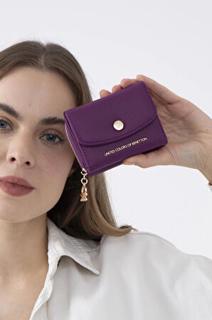 United Colors of Benetton Kadın Cüzdan BNT 1245 - Mürdüm