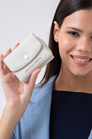 United Colors of Benetton Kadın Cüzdan BNT 1245 - Bej