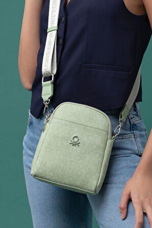 United Colors Of Benetton Kadın Çapraz Çanta BNT 1294 - Yeşil