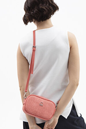 United Colors Of Benetton Kadın Çapraz Çanta BNT 1537 - Mercan