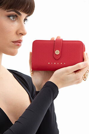 Sisley Kadın Orta Boy Cüzdan SLY 229 - Kırmızı