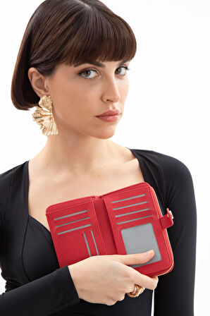 Sisley Kadın Orta Boy Cüzdan SLY 229 - Kırmızı