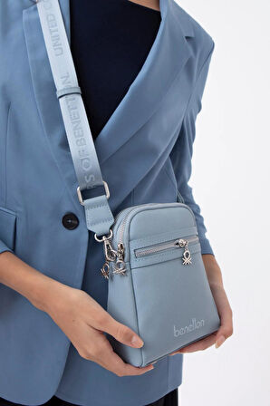 United Colors Of Benetton Mini Çapraz Çanta BNT 1584 - Mavi