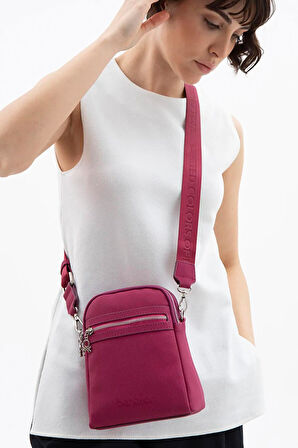 United Colors Of Benetton Mini Çapraz Çanta BNT 1584 - Mürdüm