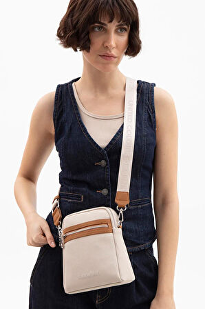 United Colors Of Benetton Mini Çapraz Çanta BNT 1584 - Bej-Camel